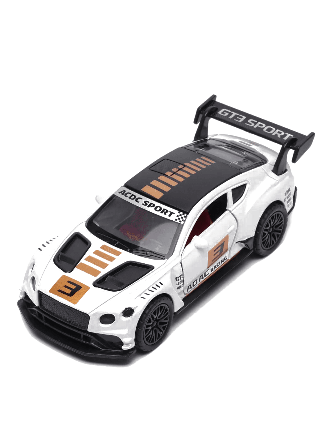 BMW M8 GTE Metal Car Thunder White 1:32 Scale